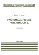 Ratkje Two Small Pieces For Arnold S. for Piano