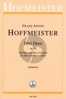 Hoffmeister 3 Duos Op.38 (Flote-Oboe[Violine]) (Herausgegeben von Claus Schonert)