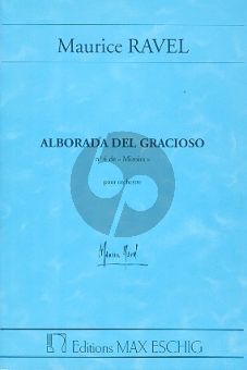 Ravel Alborada Del Gracioso (Miroirs No.4) Study Score