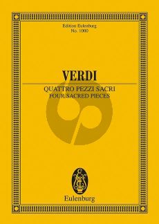 Verdi 4 Pezzi Sacri Study Score (edited by Denis Arnold)