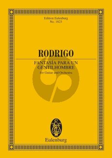 Rodrigo Fantasia para un Gentilhombre Guitar with Small Orchestra (Study Score)