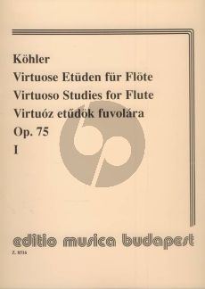 Kohler Virtuose Studies Op.75 Vol.1 Flute (edited by Henrik Prőhle)