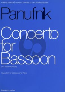 Panufnik Concerto for Bassoon and Small Orchestra (piano reduction)