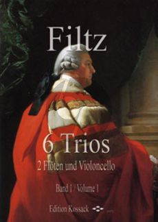 Filtz 6 Trios Vol.1 No.1 - 3 2 Flutes and Violoncello (Score/Parts) (edited by Wolfgang Kossack)