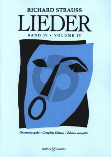 Strauss Lieder Complete Edition Vol.4 for Voice and Orchestra Full Score (Edited by Franz Trenner)