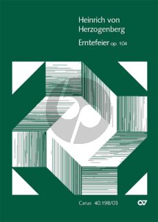 Herzogenberg Erntefeier Op.104 Soli-Chor-Orch. Klavierauszug