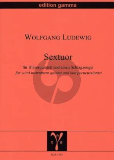 Ludewig Sextuor fur Flote, Oboe, Klarinette, Horn, Fagott und Schlagzeug Partitur und Stimmen (Mittelschwer/Schwer)