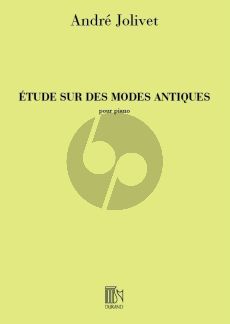 Jolivet Etude dur des Modes Antiques Piano