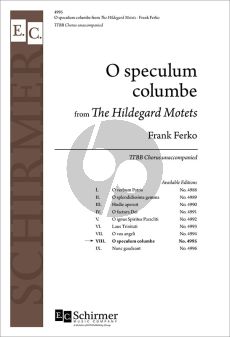 Ferko O speculum columbe TTBB (Hildegard Motets No.8)