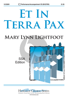 Lightfoot Et in Terra Pax SSA and Piano