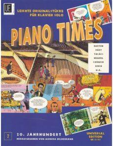 Piano Times 2 20th Century with Cartoons for Piano (Monika Hildebrand)