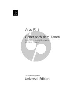 Part Gebet nach dem Kanon SATB (aus Kanon Pokajanen)