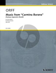 Orff Music from Carmina Burana (Fortuna Imperatrix Mundi) (Wind Band) Full Score (easy arrangement by Jay Bocook)