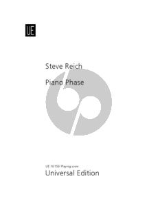 Reich Piano Phase for 2 Pianos and 2 Marimbaphones (Score)