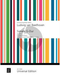 Beethoven Sonate Op.30 Nr.3 G-dur Flöte-Klavier (Louis François Philippe Drouet) (edited by Gerhard Braun)