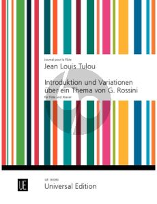 Tulou Variationen thema Rossini "Non più mesta - La Cenerentola" Op.55 Flote und Klavier (Gerhard Braun)