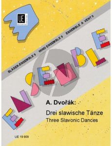 Dvorak 3 Slawische Tanze für 4st. Holzbläser-Ensemble in variabler Besetzung (Partitur und Stimmen) (arr. Terry Kenny)