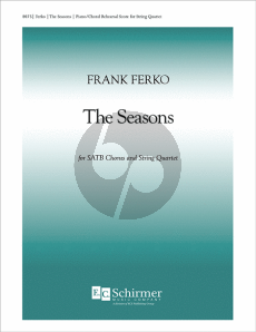 Ferko The Seasons for SATB and String Quartet Choral Score SATB-Piano