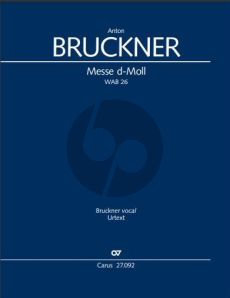 Bruckner Messe d-Moll WAB 26 fur soli SATB, gemischtes Chor und Orchester (Partitur) (Knud Breyer)