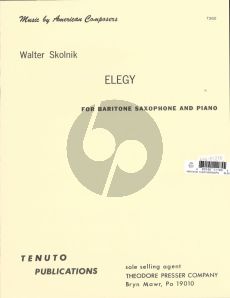 Skolnik Elegy for Baritone Sax and Piano