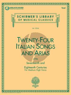 24 Italian Songs & Arias (of the 17th & 18th Century) Medium High