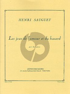 Sauguet Jeux de l'Amour et du Hasard por 2 Piano's