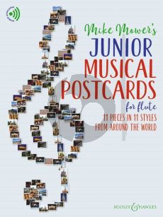 Mower Junior Musical Postcards for Flute (Book with Audio online) (11 Pieces in Styles from All Over the Globe)