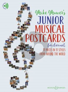 Mower Junior Musical Postcards for Clarinet (Book with Audio online) (11 Pieces in Styles from All Over the Globe)