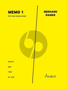 Rands Memo 1 for Double Bass solo