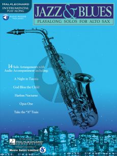 Jazz & Blues Play-Along Solos for Alto Sax (Book with Audio Access)