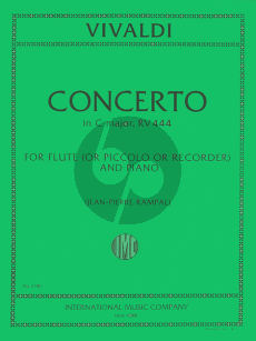 Vivaldi Concerto C-major RV 444 (F.VI n.5) (PV 78) Flute-Piano (Rampal)