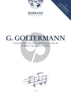 Goltermann Concerto No.4 Op.65 G-Major Violoncello-Orch. (piano red.) (Bk-Cd) (Dowani 3 Tempi Play-Along)