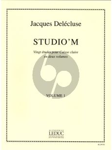 Delecuse Studio 'M Vol.1 (20 Etudes Caisse Claire)