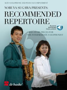 Album Recommended Repertoire for the Intermediate Saxophonist - Book with Audio Online (Presented Nobuya Sugawa)