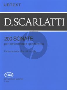 Scarlatti 200 Sonatas Vol.2 Harpsichord (Urtext) (edited by G.Balla)