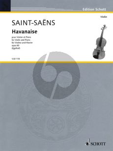 Saint-Saens Havanaise E-major Op.83 Violin-Piano (Egelhof)