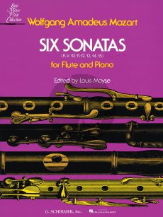 Mozart 6 Sonatas KV 10 - 15 for Flute and Piano (edited by Louis Moyse)