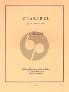 Bozza Claribel Clarinette et Piano