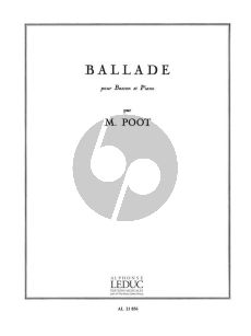 Poot Ballade pour Basson et Piano