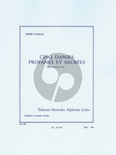 Tomasi 5 Danses Profanes et Sacrees Quintette a Vent (Score/Parts)