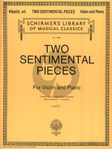 Album 2 Sentimental Pieces by Tchaikovsky-Rachmaninoff for Violin and Piano (edited by Rok Klopcic)