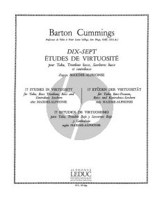 Cummings 17 Etudes de Virtuosite pour Tuba ou Trombone basse