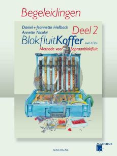 Hellbach-Nicolai Blokfluitkoffer Vol.2 alleen Pianobegeleiding (Methode voor Sopraanblokfluit)