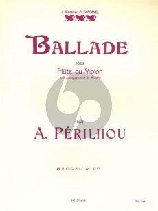 Perilhou Ballade Flute[or Violin]-Piano