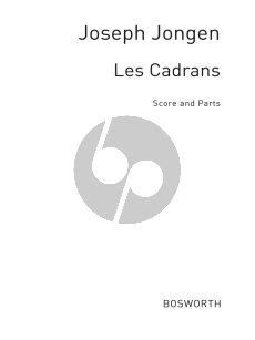 Jongen Les Cadrans Soprano Voice-Piano and String Quartet Score/Parts