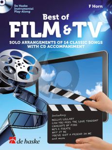 Album Best of Film & TV - Solo Arrangements of 14 Classic Songs for Horn in F Book with Cd (Grade 3)