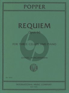 Popper  Requiem Op.66 fot 3 Violoncellos and Piano Score and Parts (arr. Daniel Morganstern)