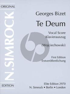 Bizet Te Deum Soli-Choir and Orchestra (Vocal Score (lat) (Johannes Wojciechowski)