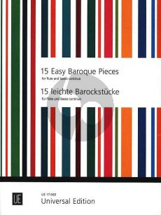 15 easy Baroque Pieces Flute and Piano (edited by Frans Vester)