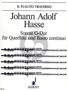 Hasse Sonate G-dur Flöte[Ob./Vi.]-Bc (edited by Hugo Ruf)